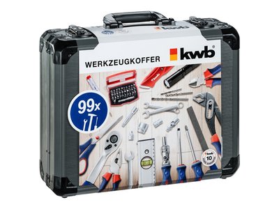 OP=OP!!  Aluminium gereedschapskoffer KWB 99 delig